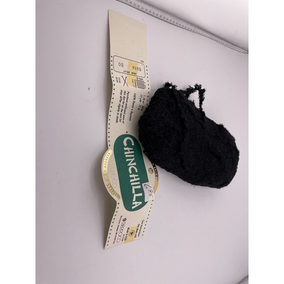 Cirular Knitting Needle Yarn Black Scarf Pattern Chincilla Color 5334 Lot 50 USA - Picture 6 of 6